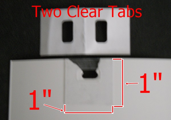 Part NV014B- Clear Plastic Slat Repair Tab