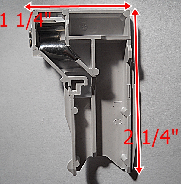 ANP11-Hunter Douglas Small Pleat Left Cord Lock, Use 0.9mm Cord