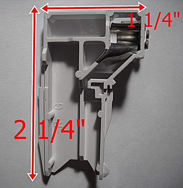 ANP10-Hunter Douglas Large Pleat Cord Lock Right, Use 0.9mm Cord