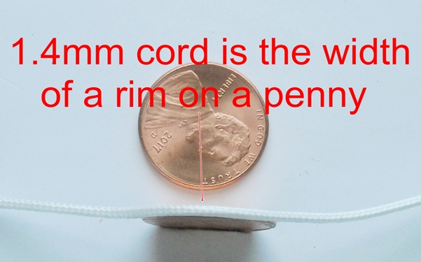 #1.4 mm cord size (click here for more information)